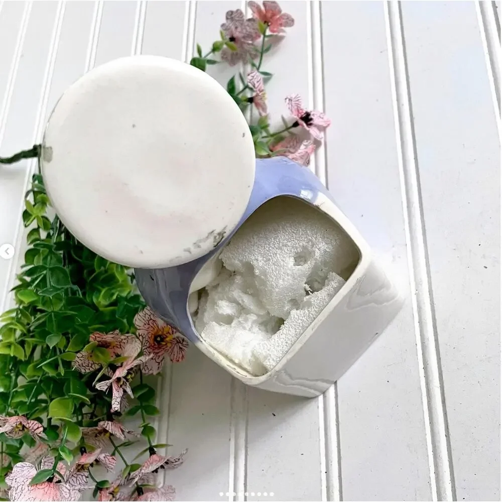 Vintage Mary Blessed Mother Baby Jesus Planter Religious Vase Porcelain Ceramic